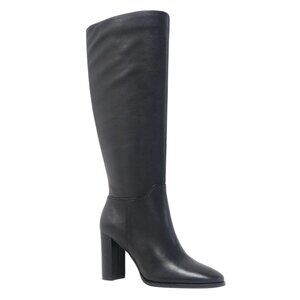 Kenneth Cole New York Womens Leather Zipper Knee-High Boots